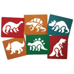 STENCILS, Dinosaurs, Pack of, 6