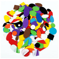 FOAM SHAPES, Assorted Shapes, Self Adhesive Backed, Pack of 400