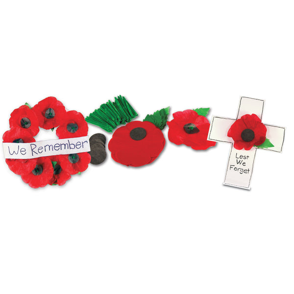 POPPIES CRAFT PACK, Age 5+, Pack of, 50