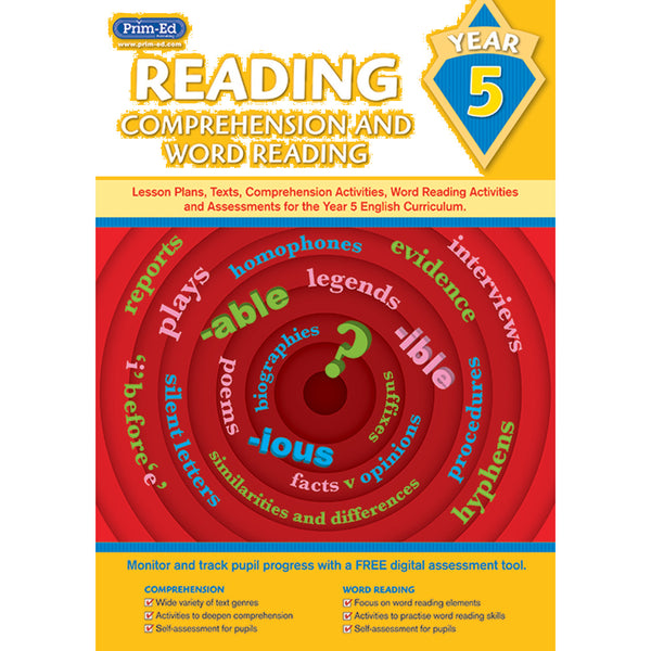 READING-COMPREHENSION & WORD READING, Year 5, Each
