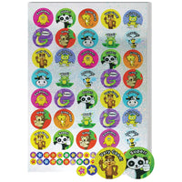A4 Compilation Animals & Stars, SPARKLY STICKERS, Pack of, 621