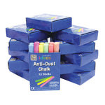 CHALK, Economy Anti-Dust, Coloured, Pack of, 144 (12x12)