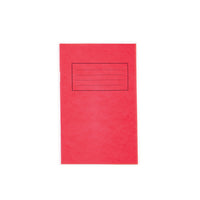 EXERCISE BOOKS, PREMIUM RANGE, 61/2 x 4in (165 x 102mm), 48 pages, Red, 8mm Ruled, Pack of 50