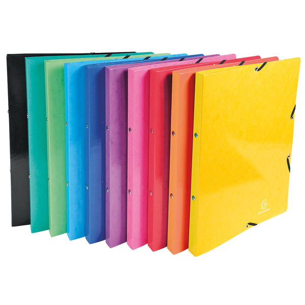ELASTICATED ENCLOSURE RING BINDERS, 20mm Capacity, Assorted Colours, Box of 20