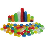 COUNTING & SORTING, Translucent Stackable Counters, Age 3+, Set of, 500