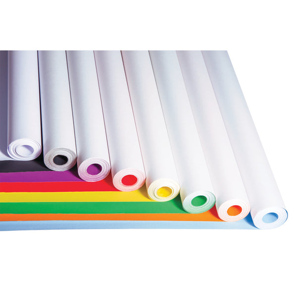 POSTER PAPER ROLLS, Brights & Metallics, 508mm x 10m, White, Each