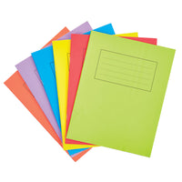 EXERCISE BOOKS, MATT LAMINATED SMARTBUY RANGE, A4 (297 x 210mm), 80 pages, 60gsm paper, 80 pages, Green, 10mm Ruled with Margin, Pack of 50