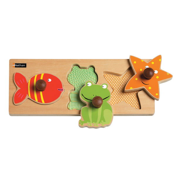 TACTILE PUZZLES, Water Animals, Age 18 months+, Each