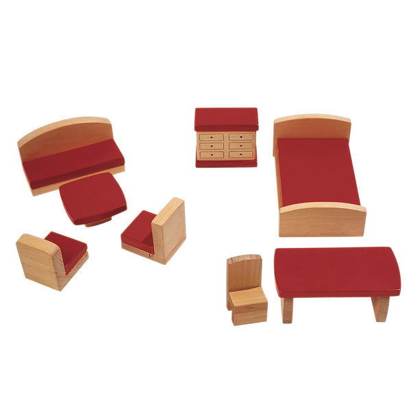 DOLLS' HOUSE FURNITURE, LOUNGE & BEDROOM, Age 2+, Each