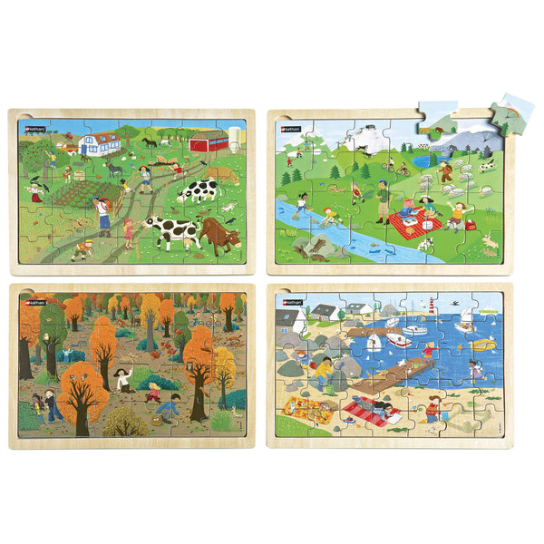 NATURE PUZZLES, Age 4+, Set of, 4