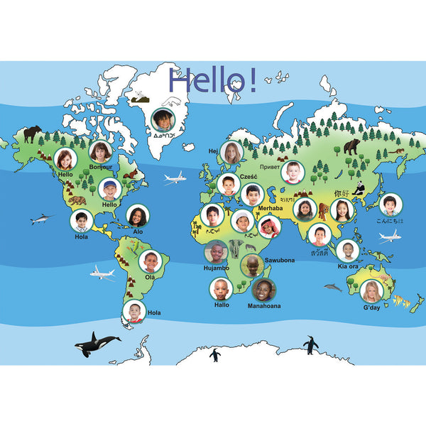POSTER, HELLO FROM AROUND THE WORLD, Each