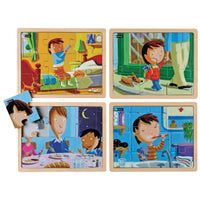 MY DAY PUZZLES, Age 3+, Set of, 4