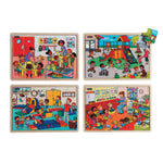 TOGETHER AT SCHOOL PUZZLES, Age 4+, Set of, 4
