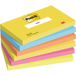 REPOSITIONABLE NOTES, POST-IT COLOUR NOTES, Energy Palette, 76 x 127mm, Pack of 6