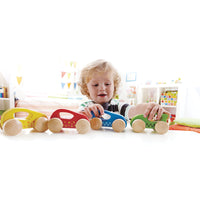 FIRST WOODEN CARS, Age 12 months+, Set of, 8