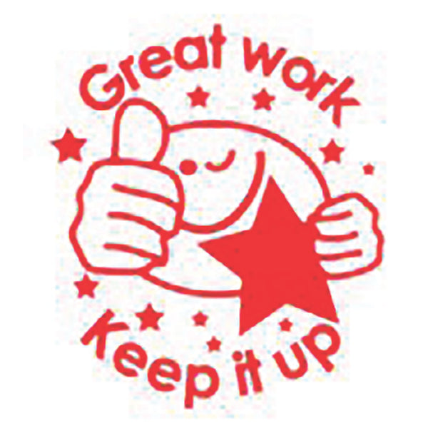 MOTIVATION STAMPS, Individual, 'Great Work Keep it Up', Each