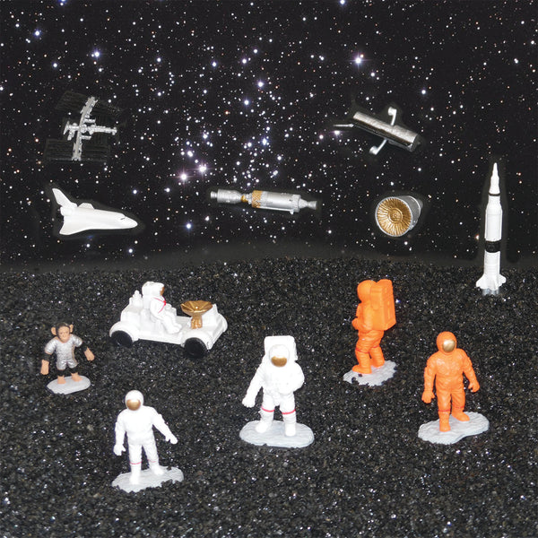 MINI STORY PROMPTS - SPACE FIGURES, Age 3+, Pack of, 12 pieces