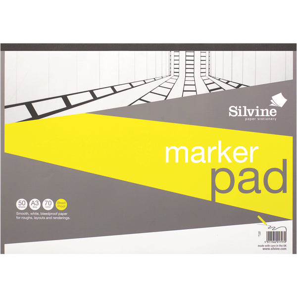 PADS FOR DRY MEDIA, Silvine Marker, A3, Each