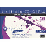 PADS FOR WET MEDIA, Daler-Rowney Aquafine Jumbo Watercolour, A4, Each