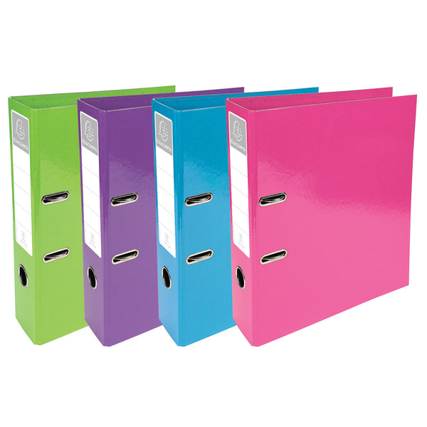 LEVER ARCH FILE, A4 LEVER ARCH FILE, 70mm Capacity, Green, Box of 10