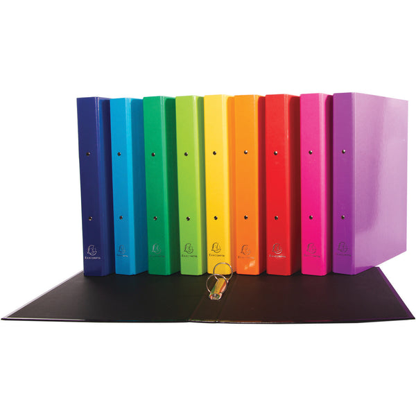 A4 RING BINDERS, 30mm Capacity, Assorted Colours, Box of 10