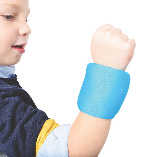 BLUE WEIGHTED WRIST BANDS, 200g, Pair