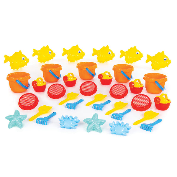 SAND & WATER PLAY, Age 18mths+, Set of, 35