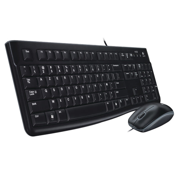 Logitech - Keyboard & Mouse Set, COMPUTER KEYBOARDS, Black, Set