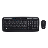 Logitech - Wireless Keyboard & Mouse Set, COMPUTER KEYBOARDS, Black, Set