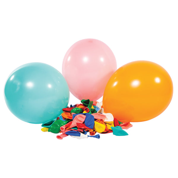 BALLOONS, Assorted Colours, Pack of 100