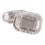 ALUMINIUM FOIL BAKING/SERVING DISHES, Pie Dish, 195 x 146 x 40mm, Pack of 10