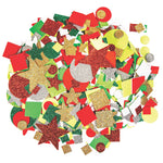 PAPER, SHAPES, Glitter Paper Festive Shapes, Pack of 3000