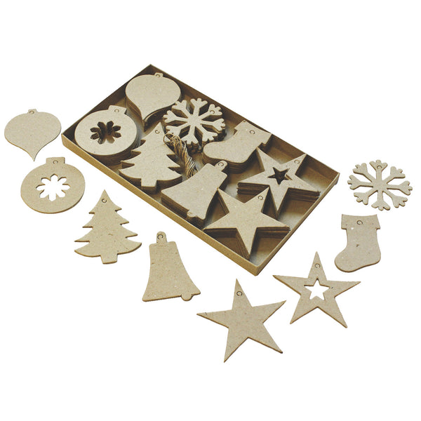 CHRISTMAS CUTOUT DECORATIONS, Pack of 80