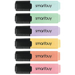 ESPO SmartBuy™, HIGHLIGHTERS, Marker Style, 6 Assorted Pastel Colours, Assorted, Pack of, 6