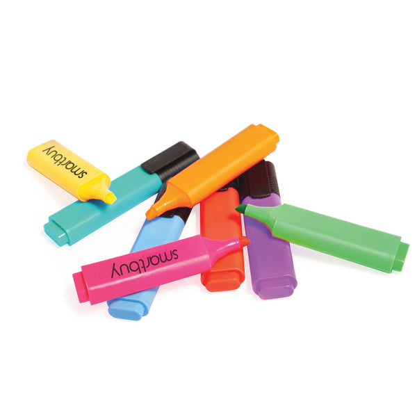 ESPO SmartBuy, HIGHLIGHTERS, Marker Style, Assorted, Pack of, 8