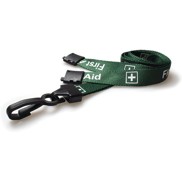 LANYARDS, First Aid, Green, Pack of, 25