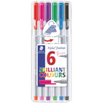 STAEDTLER® TRIPLUS, Brilliant Colours, Assorted, Pack of, 6