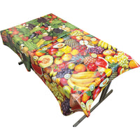 HEAVY DUTY TABLE COVERS, Fruit & Vegetable Designs, Fabric Backed, Pack of, 2