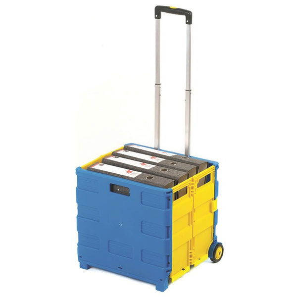 FOLDING BOX TRUCK, Without Lid, Blue/Yellow, Each