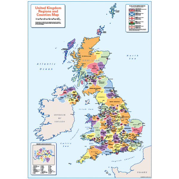 Map of the UK, COLOUR BLIND FRIENDLY MAPS, Each