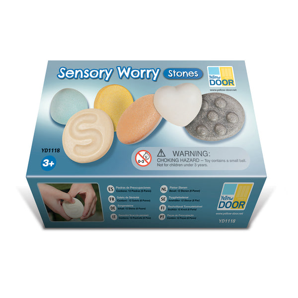SENSORY WORRY STONES, Age 3+, Pack of, 12