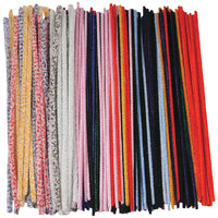 Assorted Mottled & Plain, COTTON PIPE CLEANERS, Pack of, 250