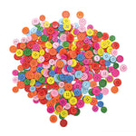 WOODEN BUTTONS, Coloured, Pack of, 360
