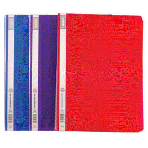PRESENTATION FOLDERS, Flexible Polypropylene Cover, 24 Pockets, Assorted Colours, Pack of 10