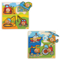 Transport, MY FIRST PEG PUZZLES, Age 2+, Set of, 2