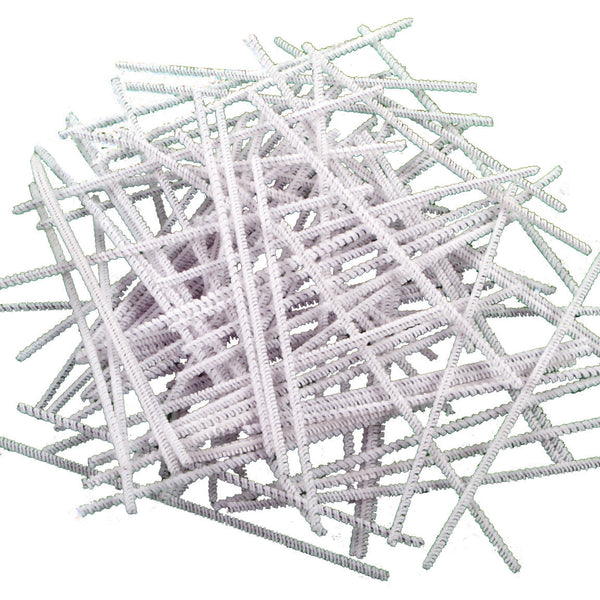 PIPE CLEANERS, 4mm Wide, White, Pack of, 250