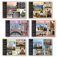 PLACES OF WORSHIP POSTERS, Set of, 6