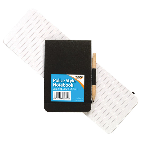 POLICE STYLE NOTEBOOK, 125 x 78mm, Pack of, 12