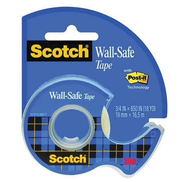ADHESIVE TAPES, Scotch Wall Safe Tape, 19mm x 16.5m, Each
