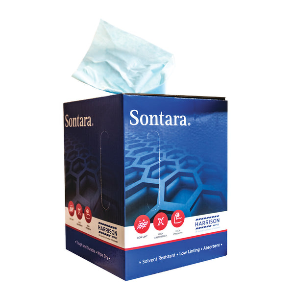 Sontara Smooth Wipes, Turquoise, Roll of, 400 Sheets